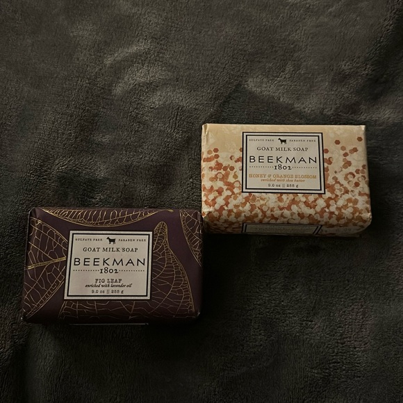 Two bars of Beekman Goat Milk soap and one liquid soap - Picture 2 of 5